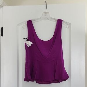 NWT LaRoque Vibrant Purple Sleeveless Peplum Bustier Top 6